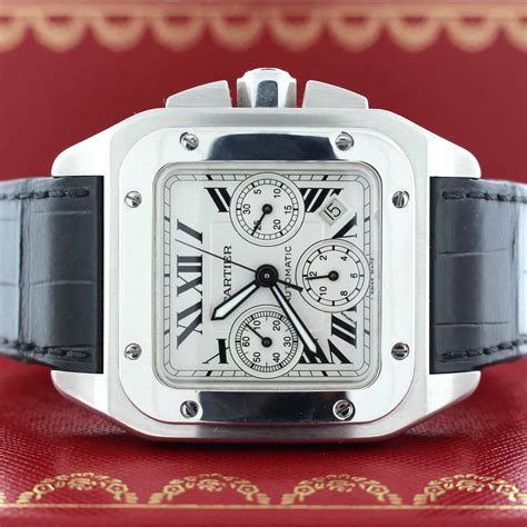 cartier santos 100 chronograph.